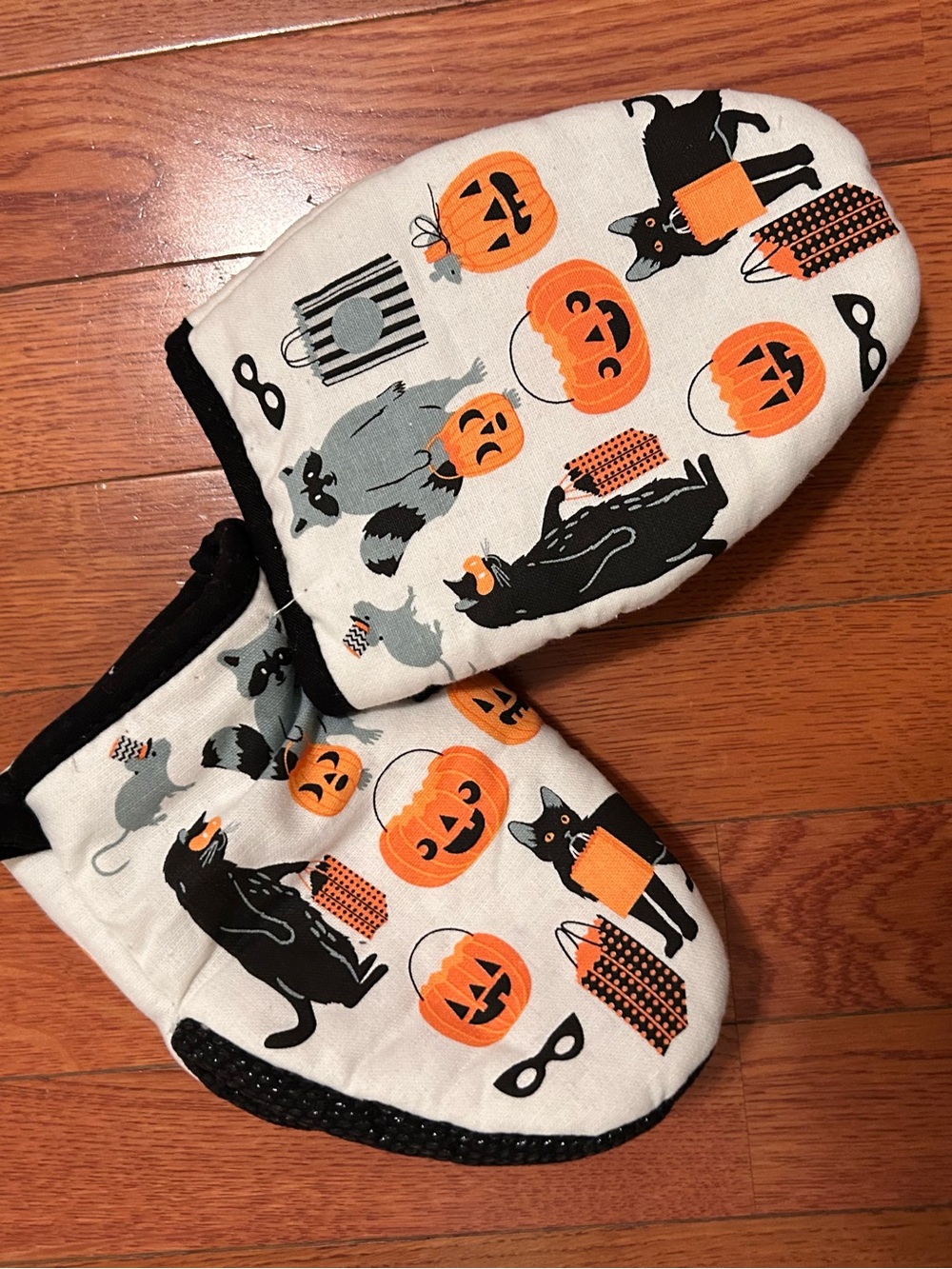 Halloween/Fall themed oven mitts